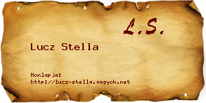Lucz Stella névjegykártya