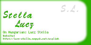 stella lucz business card